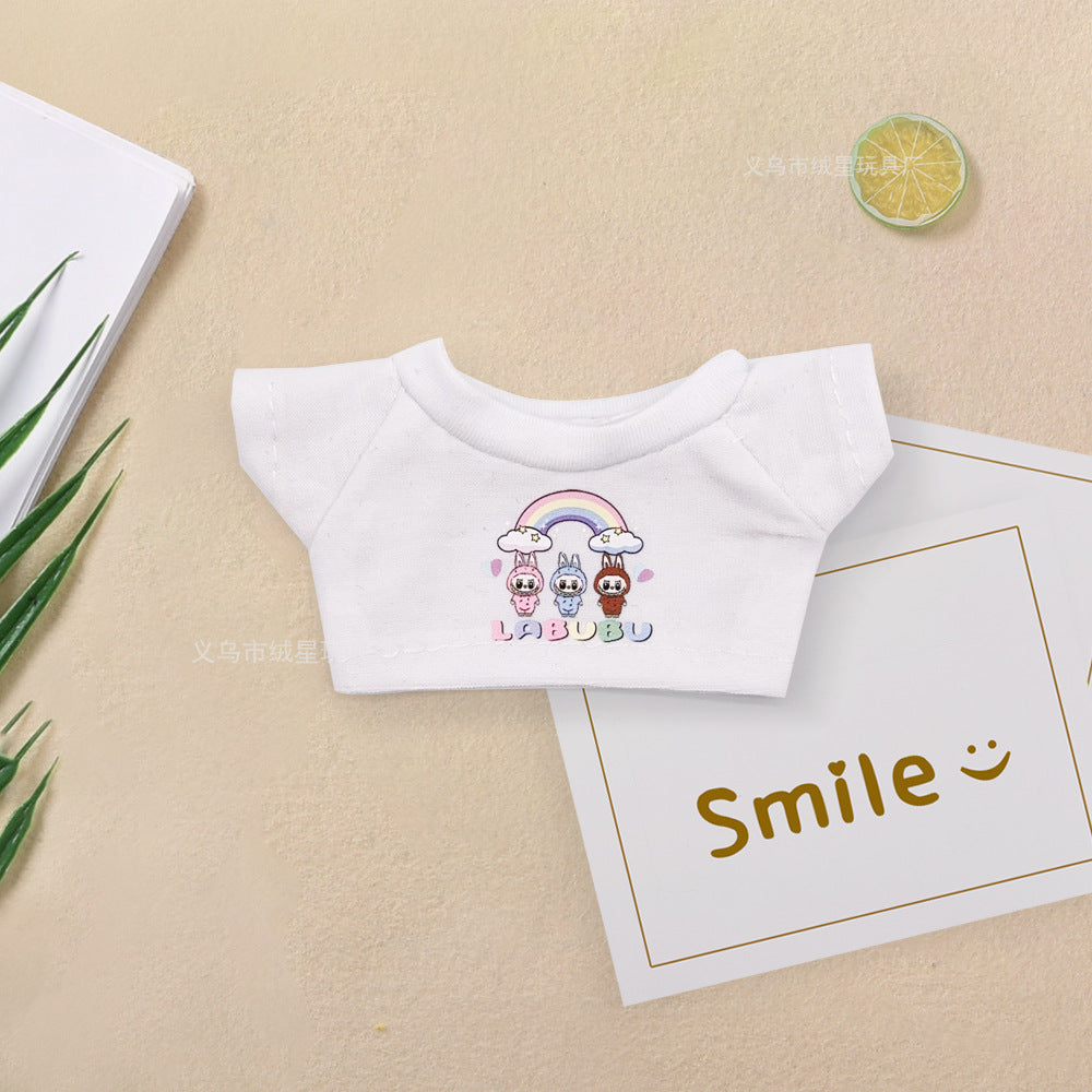 Labubu baby clothes collection creative 17cm doll wearing set labubu vinyl doll clothes accessories