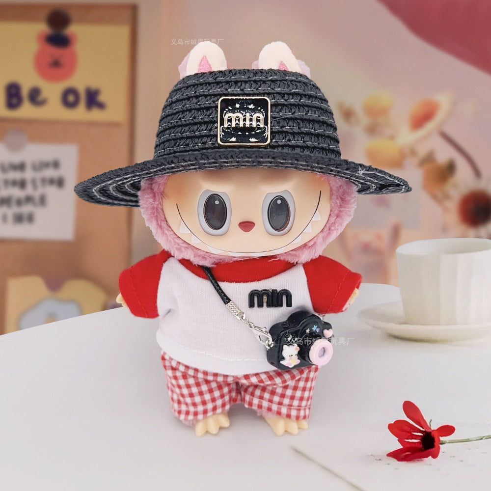 Labubu clothes cute vinyl doll one two three generations labubu baby clothes set sit party accessories