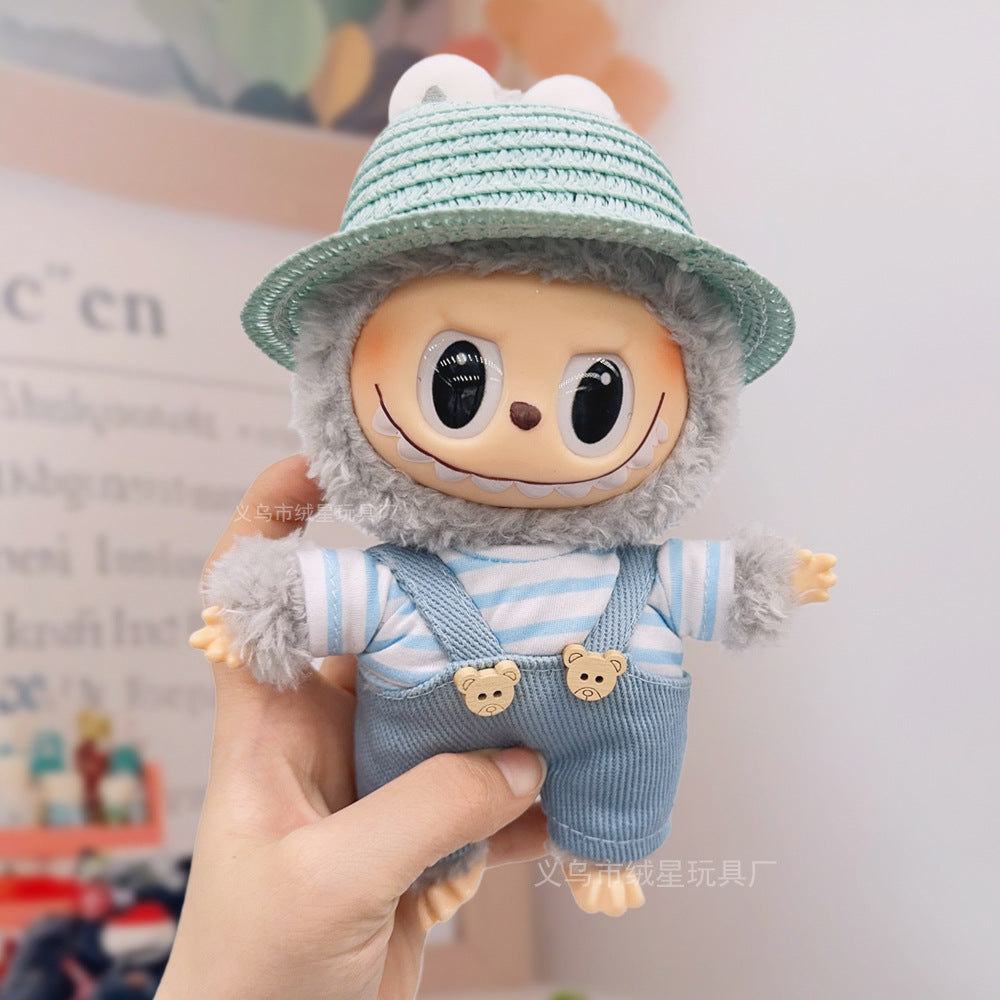 Labubu baby clothes collection creative 17cm doll wearing set labubu vinyl doll clothes accessories