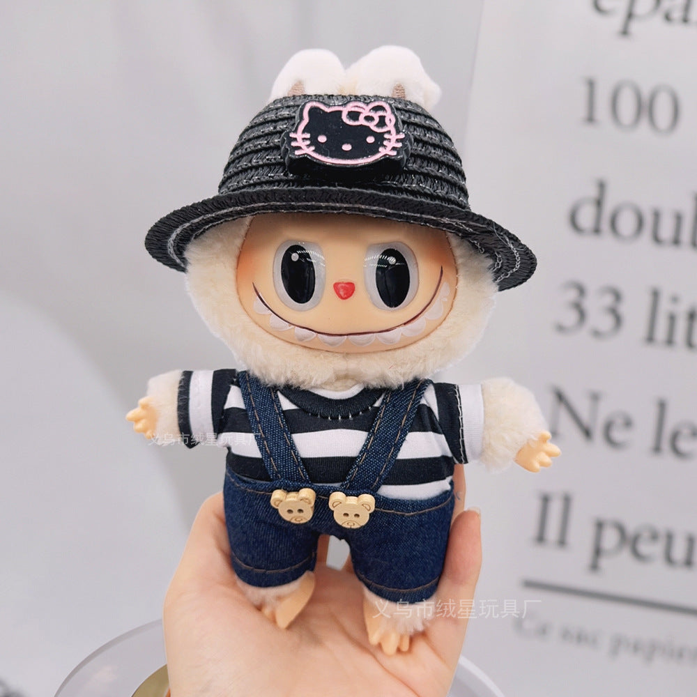 Labubu baby clothes collection creative 17cm doll wearing set labubu vinyl doll clothes accessories
