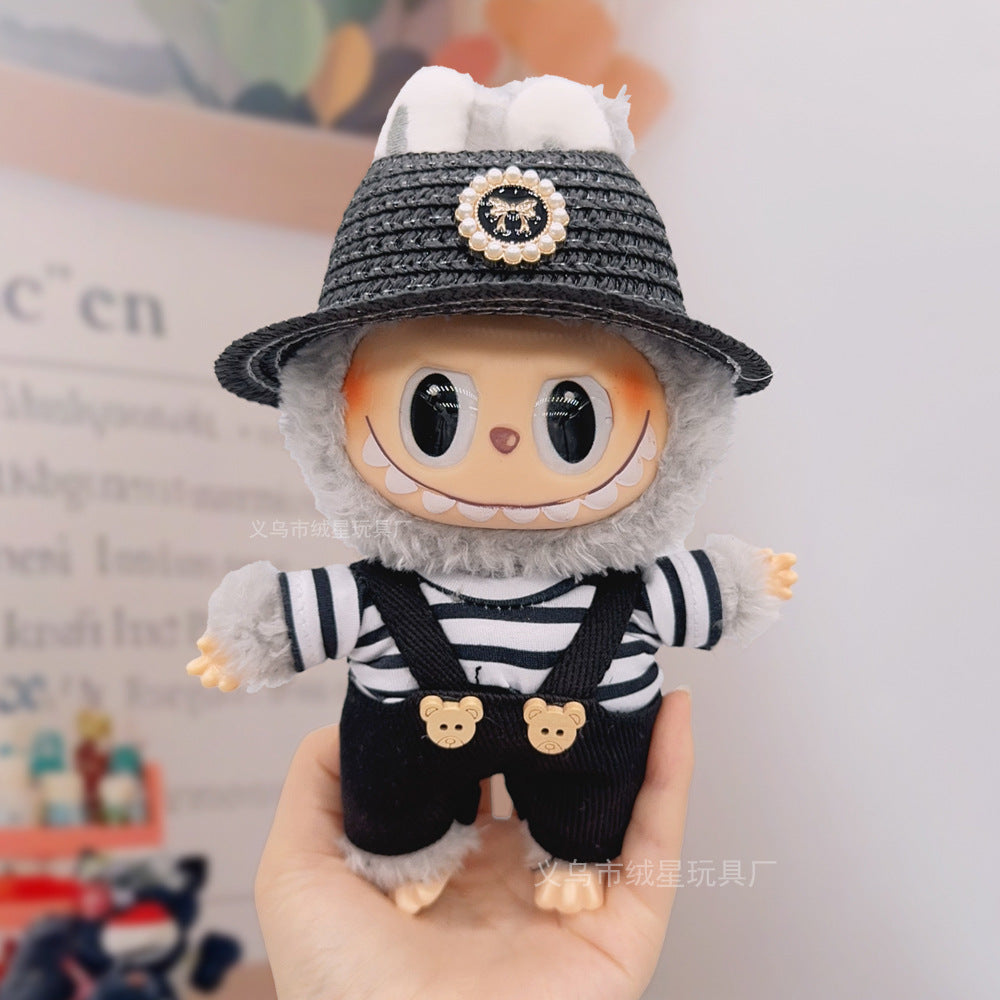 Labubu baby clothes collection creative 17cm doll wearing set labubu vinyl doll clothes accessories