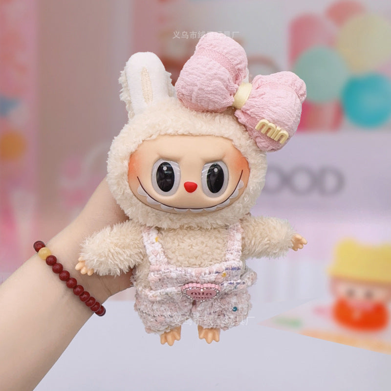 Labubu baby clothes collection creative 17cm doll wearing set labubu vinyl doll clothes accessories
