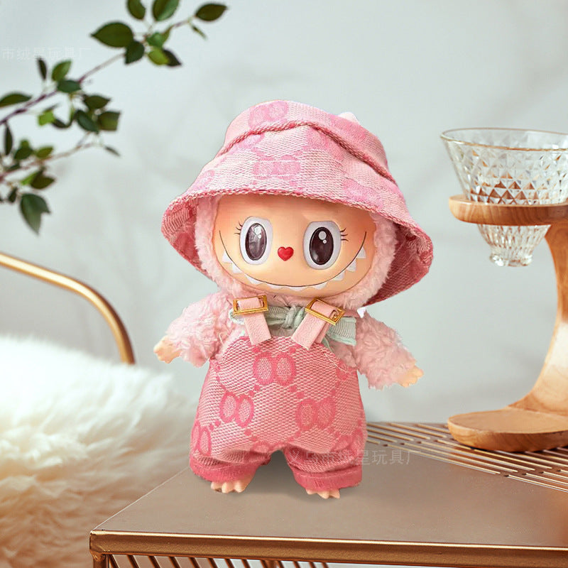 Labubu baby clothes collection creative 17cm doll wearing set labubu vinyl doll clothes accessories