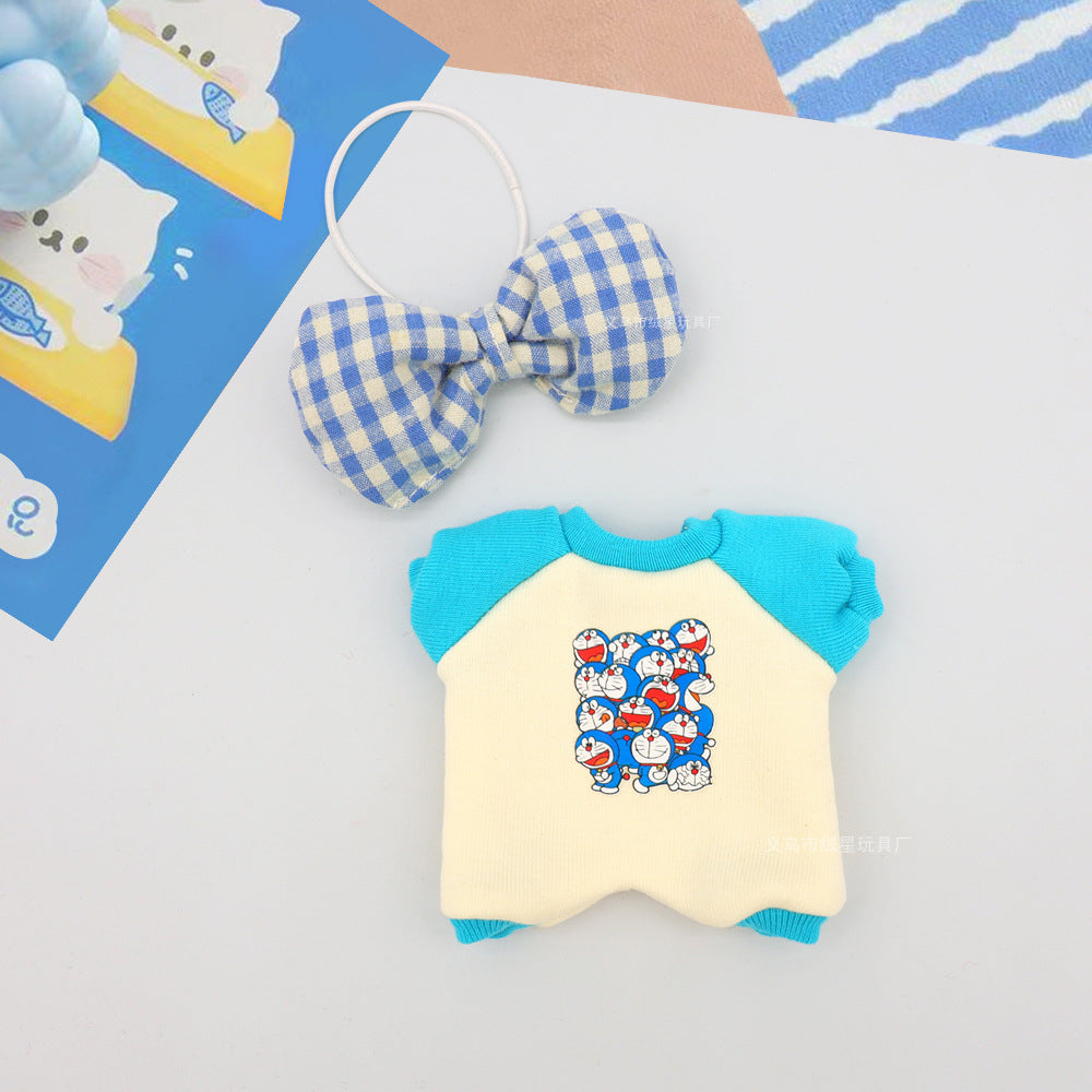 Labubu clothes cute vinyl doll one two three generations labubu baby clothes set sit party accessories