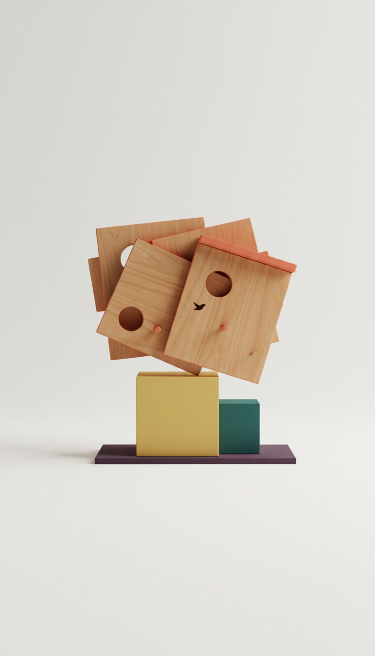 Bird habitat kit with spacious play area