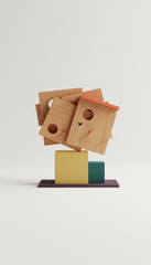 Bird habitat kit with spacious play area