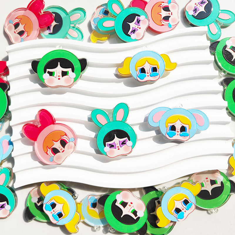 Crybaby Acrylic Pendants for Keychains |Character Charm for Necklace, Phone Strap & Keychain