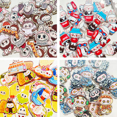 Labubu Acrylic Pendants for Keychains |Character Charm for Necklace, Phone Strap & Keychain