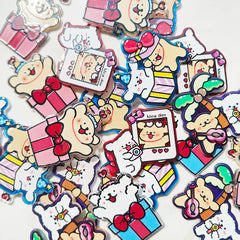 LinePuppy Acrylic Pendants for Keychains |Character Charm for Necklace, Keychain, Pen & Bag Charms