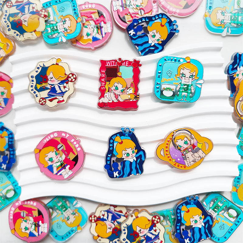 Molly Acrylic Pendants for Keychains |Character Charm for Phone & Keychain charms