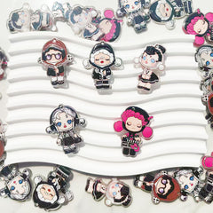 Skullpanda Acrylic Pendants for Keychains |Character Charm for Necklace, Phone Strap & Keychain