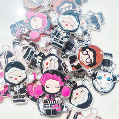 Skullpanda Acrylic Pendants for Keychains |Character Charm for Necklace, Phone Strap & Keychain